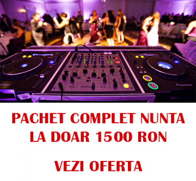 Dj profesionist, pachet complet Nunta 1500 Ron/Botez 1300 RON, www.djpetrecerinunta.com